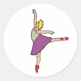 Ballerina Ballet Dancer Ronde Sticker