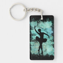 Ballerina Ballet Dancer Silhouette in Blue