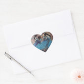 BALLERINA BALLET DANCERS IN BLAUW HART STICKER (Envelop)