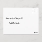 Ballerina Ballet Dank je wel Briefkaart (Achterkant)