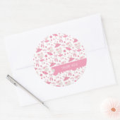 Ballerina Ballet Dans Roze Sticker (Envelop)