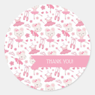 Ballerina Ballet Dans Roze Sticker