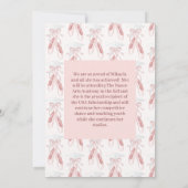 Ballerina Ballet Dans Uitnodiging Afstudeerfeest (Achterkant)