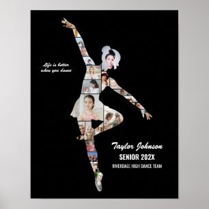 Ballerina Ballet Dansen Aangepaste Danser Foto Col Poster