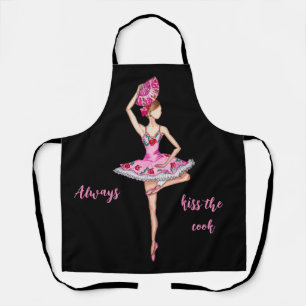 Ballerina ballet danser met handventilator per stu schort