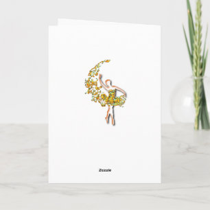 Ballerina Ballet Danser Vrouw Verjaardag Kaart