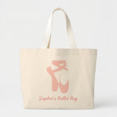 Ballerina ballet danseres grote tote bag (Voorkant)