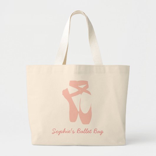 Ballerina ballet danseres grote tote bag (Voorkant)