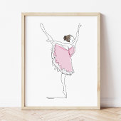 Ballerina, Ballet Girl, Ballet Dancer, Tutu, Roze Poster
