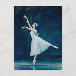 Ballerina Ballet Giselle Waterverf Briefkaart