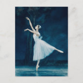 Ballerina Ballet Giselle Waterverf Briefkaart (Voorkant)
