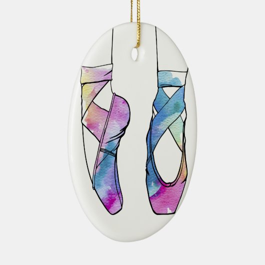 Ballerina Ballet Keramisch Ornament (Rechts)