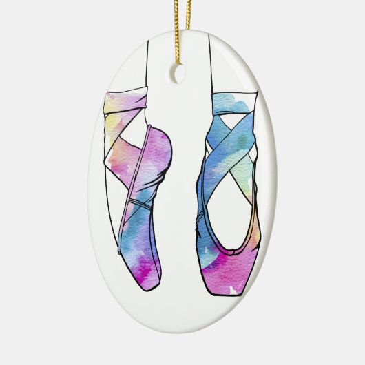 Ballerina Ballet Keramisch Ornament (Links)