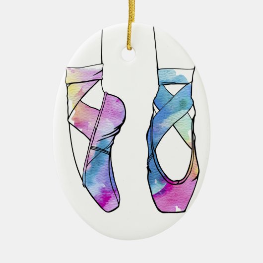 Ballerina Ballet Keramisch Ornament (Voorkant)