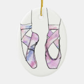 Ballerina Ballet Keramisch Ornament (Voorkant)