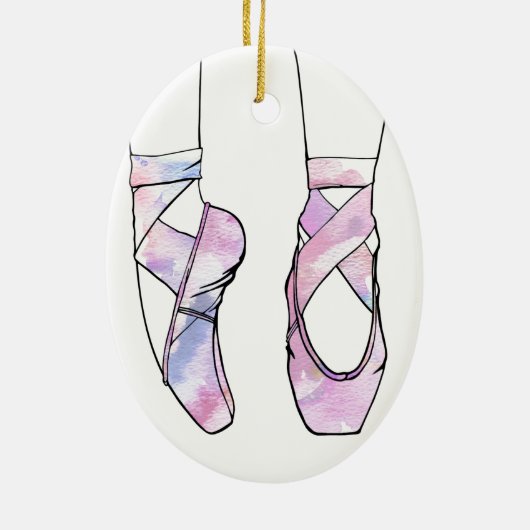 Ballerina Ballet Keramisch Ornament (Achterkant)