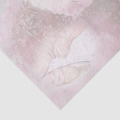 Ballerina Ballet laat roze rozen ontspringen Tissuepapier (Detail)