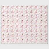 Ballerina ballet meisje verjaardag cadeau inpakpap cadeaupapier (Vlak)