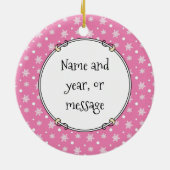 Ballerina Ballet Princess Boston Terrier (zwart) Keramisch Ornament (Achterkant)