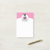 Ballerina Ballet Princess Boston Terrier (zwart) Post-it® Notes (Op bureau)