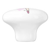 Ballerina ballet roze kunst deurknop keramische knop (Zijkant)