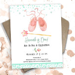 Ballerina Ballet Slippers 1e Verjaardag Meisje Bud<br><div class="desc">Schattigee waterverf Ballet Ballerina Verjaardag waterverf kunstwerk. Kinderballerina verjaardagsthema. Gemakkelijk te personaliseren. Ook beschikbaar als digitale download! Balletschoentjes prinses toverstok</div>