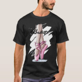 Ballerina Ballet slippers roze ballerinas Ba T-shirt (Voorkant)