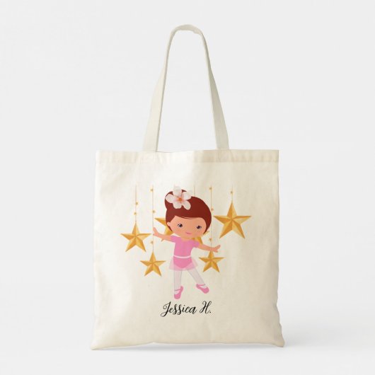 Ballerina ballet Star tutu Tote Bag (Achterkant)