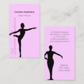 Ballerina Ballet Teacher Dance Studio Visitekaartje (Voorkant / Achterkant)