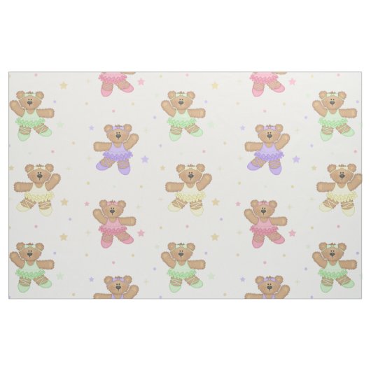 Ballerina Ballet Teddy Bears Stof (Fat Quarter)