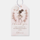 Ballerina Ballet Verjaardag Gift Labels Cadeaulabel (Achterkant)