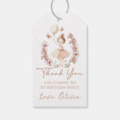 Ballerina Ballet Verjaardag Party Gift Labels Cadeaulabel (Achterkant)