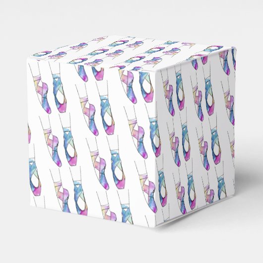 Ballerina Ballet Verjaardagsfeest Bedankdoosjes (Voorkant Zijde)