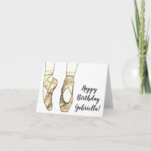 Ballerina Ballet Verjaardagsfeest Kaart