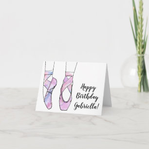 Ballerina Ballet Verjaardagsfeest Kaart