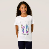 Ballerina Ballet Verjaardagsfeest T-shirt (Voorkant volledig)