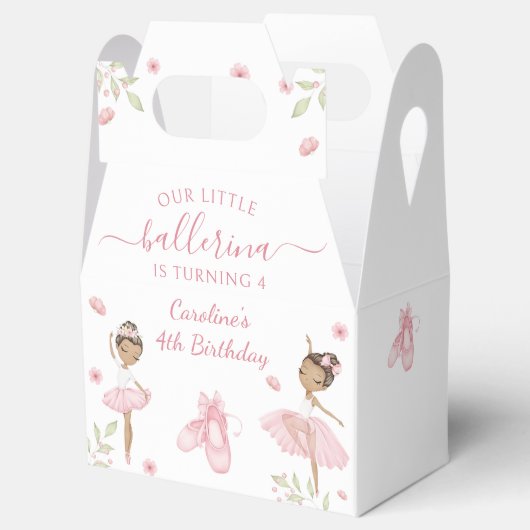Ballerina Ballet Verjaardagsgunstbox Bedankdoosjes (Geopend)