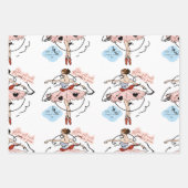 Ballerina Balletcore Patroon Inpakpapier Vel (Voorkant 2)