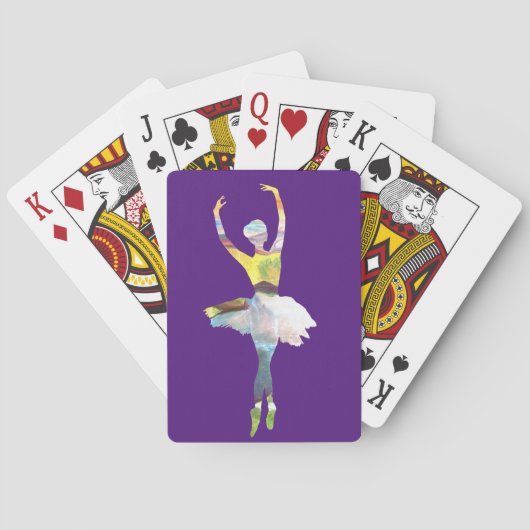 Ballerina balletdans  pokerkaarten (Achterkant)