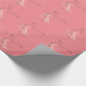 Ballerina balletdanser cadeaupapier (Hoek)