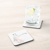 Ballerina balletdanser drankjes onderzetter (Rechterzijde)