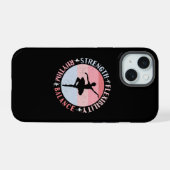 Ballerina Balletdanser - Mentaliteit Waarden iPhone 15 Case (Achterkant horizontaal)