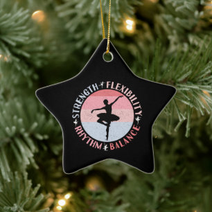Ballerina Balletdanser - Mentaliteit Waarden Keramisch Ornament