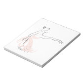 Ballerina balletdanser notitieblok (Linkerzijde)