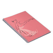 Ballerina balletdanser notitieboek (Rechterzijde)