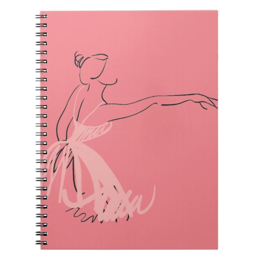 Ballerina balletdanser notitieboek (Voorkant)
