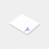 Ballerina Balletdanser Post-it® Notities Notes (Schuin)