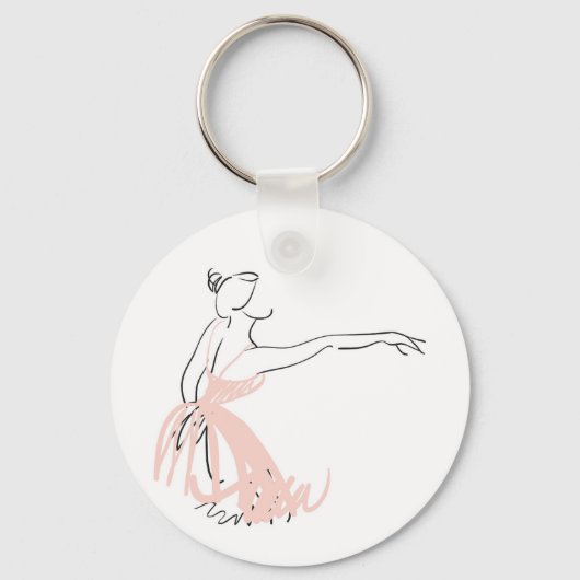 Ballerina balletdanser sleutelhanger (Voorkant)