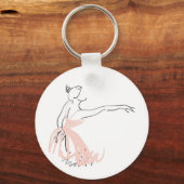 Ballerina balletdanser sleutelhanger (Voorkant)