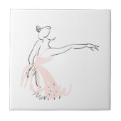 Ballerina balletdanser tegeltje (Voorkant)